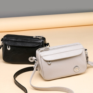 2025跨境新款潮流尼龙小方包中老年妈妈斜挎包批发详情1