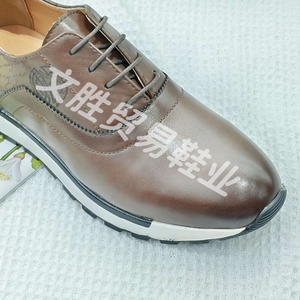 新款橡胶底男士商务休闲皮鞋运动鞋正装工作鞋休闲单鞋外贸皮鞋详情4