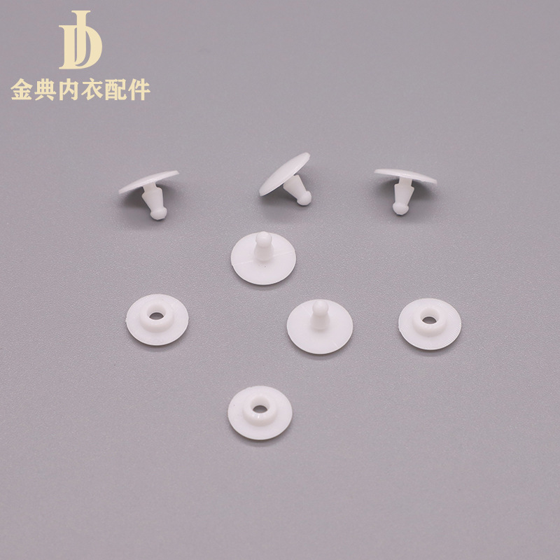 PVC软胶口罩绳调节扣松紧耳带塞PM2.5螺纹圆扁形止滑调节扣子产品图