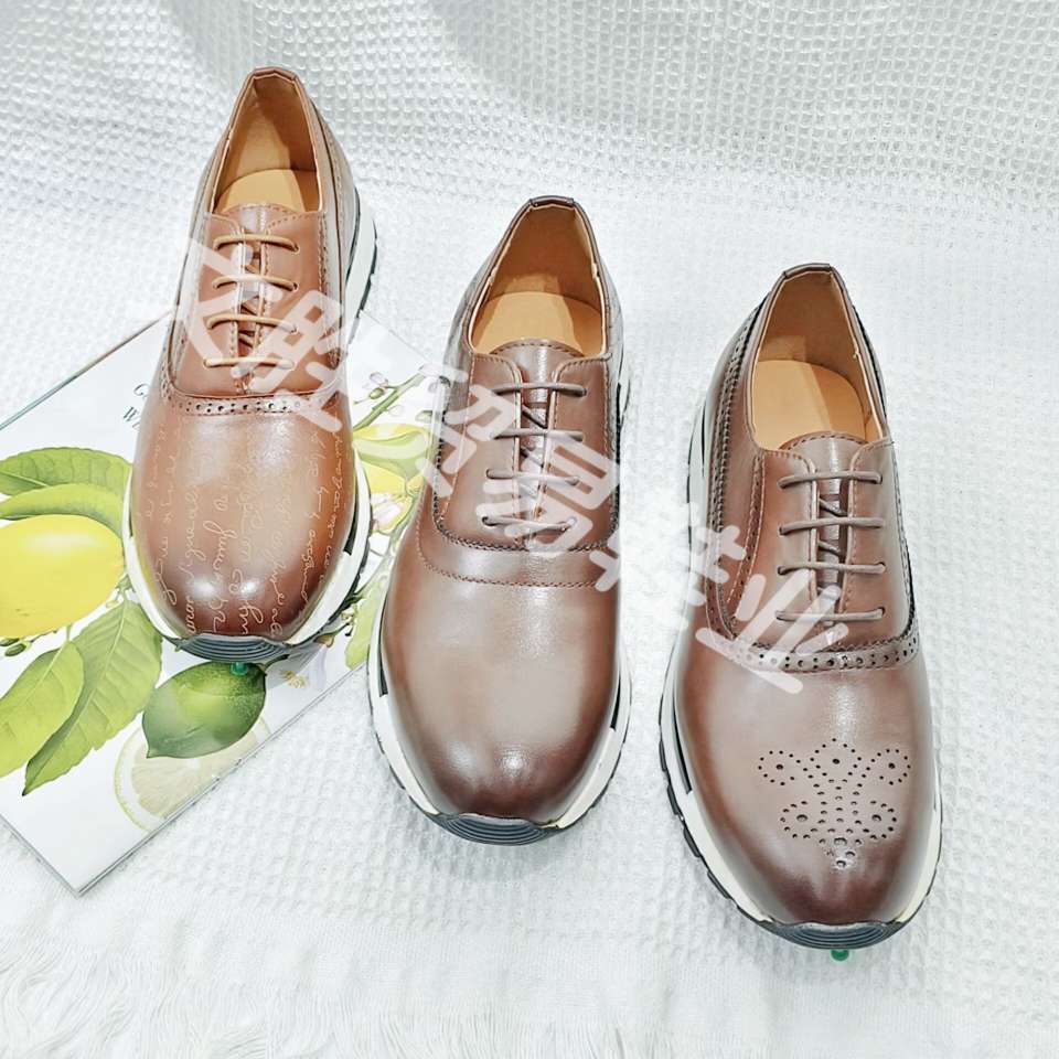 新款橡胶底男士商务休闲皮鞋运动鞋正装工作鞋休闲单鞋外贸皮鞋详情6