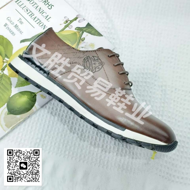 新款橡胶底男士商务休闲皮鞋运动鞋正装工作鞋休闲单鞋外贸皮鞋