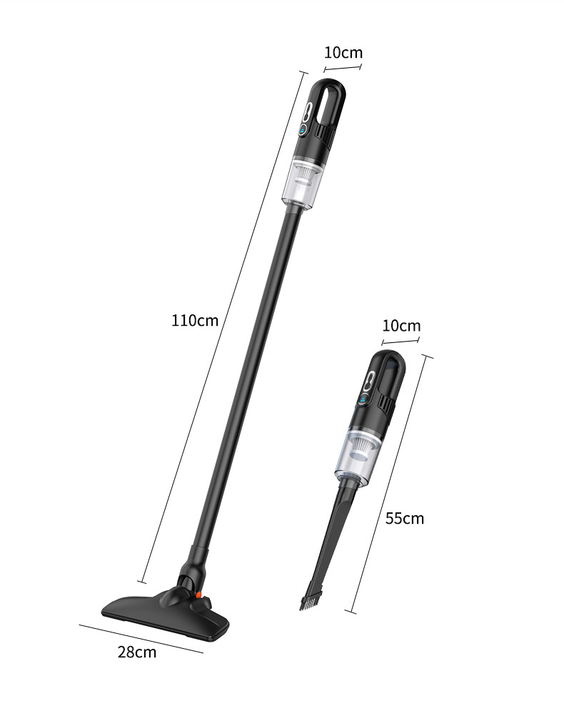 Portable car vacuum cleaner with high suction power, high efficiency, large capacity, quiet, dual-purpose car and home, rechargeable wireless vacuum cleaner pic 21