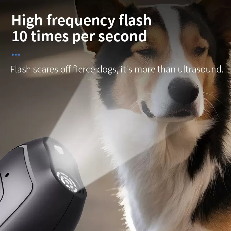 The new mini ultrasonic dog repellent is an intelligent portable outdoor rechargeable high-power device for training and stopping dogs