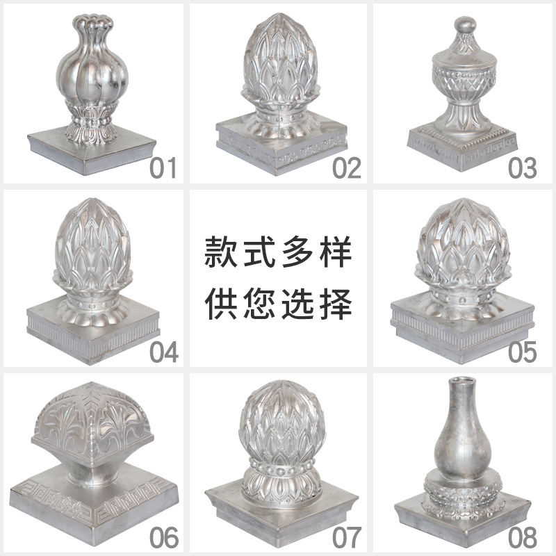 Fabricante al por mayor piezas de aluminio arte de aluminio shake cast column 100*100 square tube column de aluminio details Picture