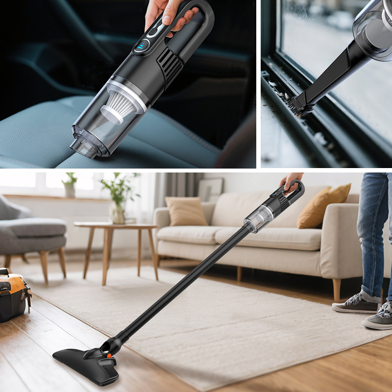Portable car vacuum cleaner with high suction power, high efficiency, large capacity, quiet, dual-purpose car and home, rechargeable wireless vacuum cleaner Specification image