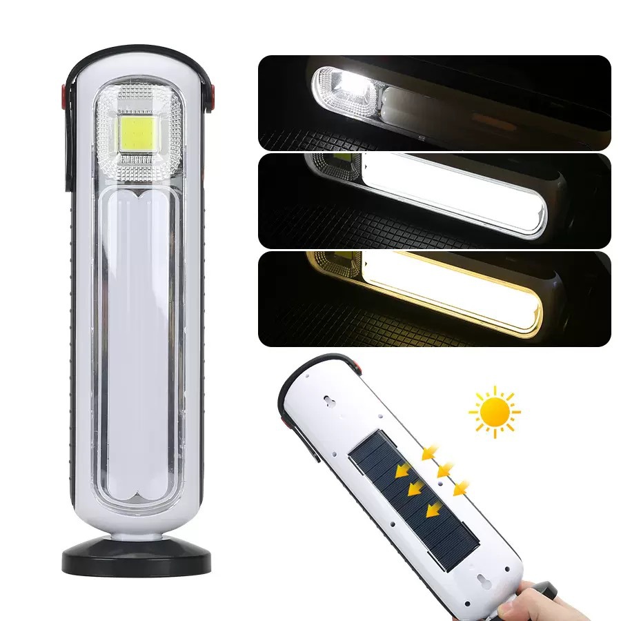 Cross-border portable hand-held solar emergency lighting lamp, outdoor double-core high-brightness light energy storage hand lamp Cross-border portable hand-held solar emergency lighting lamp, outdoor double-core high-brightness light energy storage hand lamp