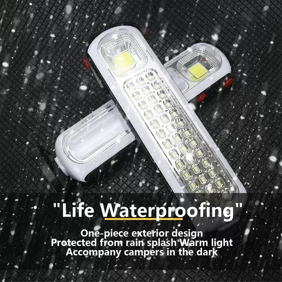 Cross-border portable hand-held solar emergency lighting lamp, outdoor double-core high-brightness light energy storage hand lamp pic 1