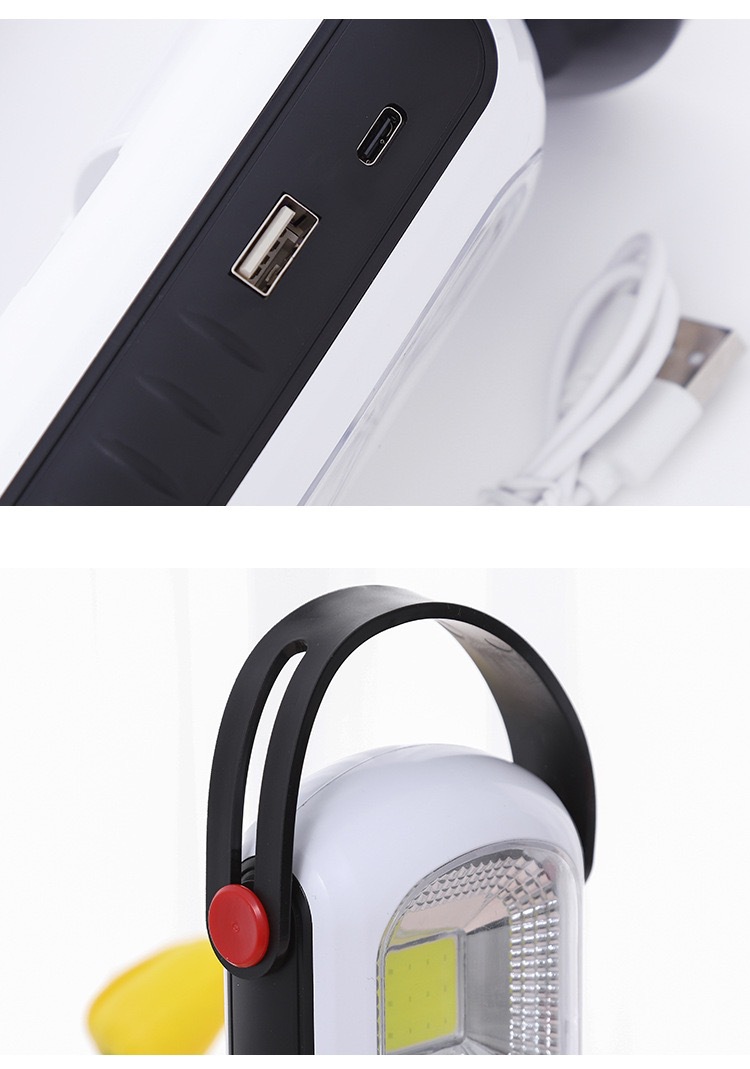 Cross-border portable hand-held solar emergency lighting lamp, outdoor double-core high-brightness light energy storage hand lamp pic 7