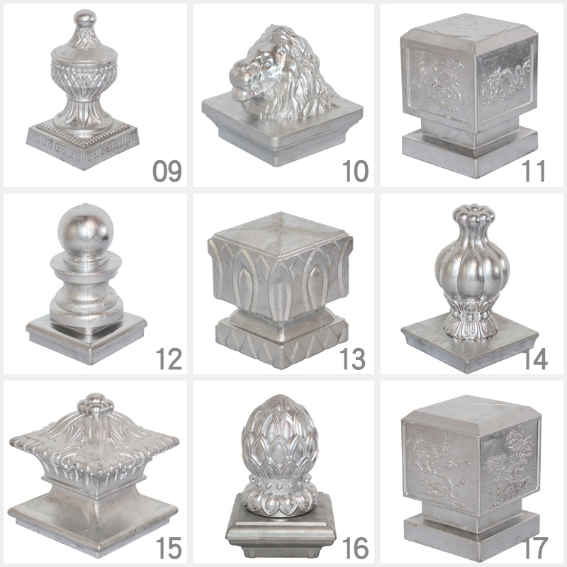 Fabricante al por mayor piezas de aluminio arte de aluminio shake cast column 100*100 square tube column de aluminio Specification image