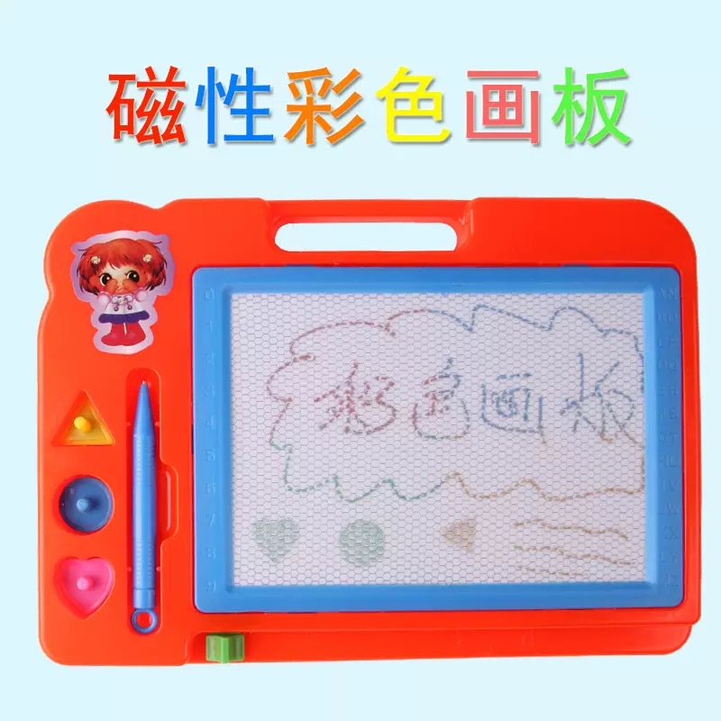 跨境儿童白板写画板手写板带磁性纽扣可写可擦可吸画写白板碰性板
