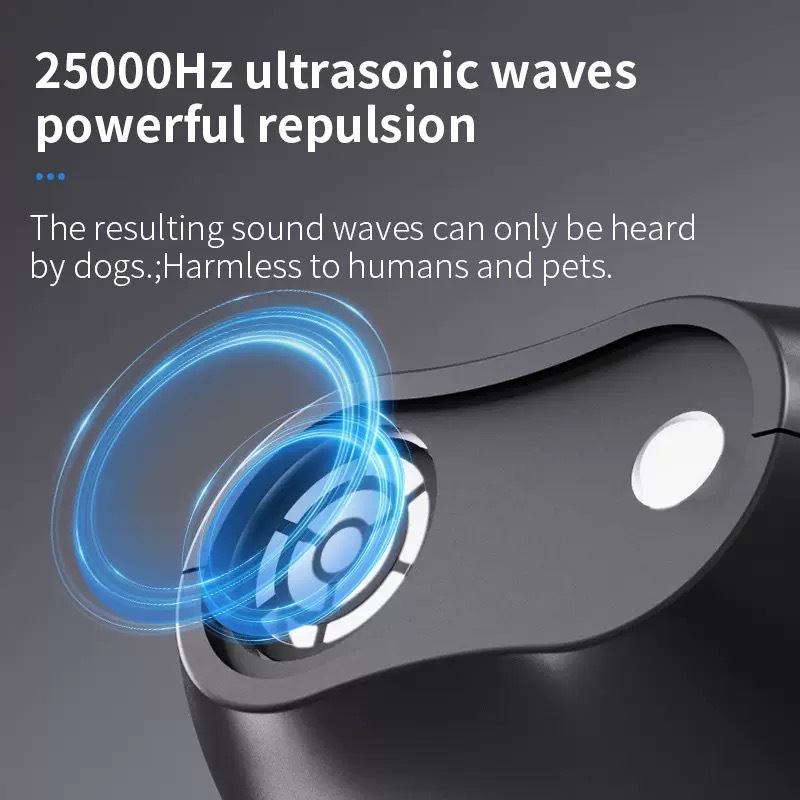 The new mini ultrasonic dog repellent is an intelligent portable outdoor rechargeable high-power device for training and stopping dogs details Picture