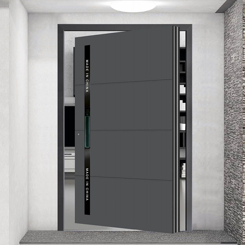 The anti-theft villa gate with a cast aluminum central axis door for foreign trade rotates off-axis for entry details Picture
