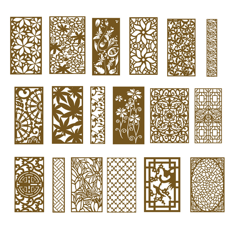 Herrería relieves pantallas particiones calado flores cuadros metálicos rejilla Specification image