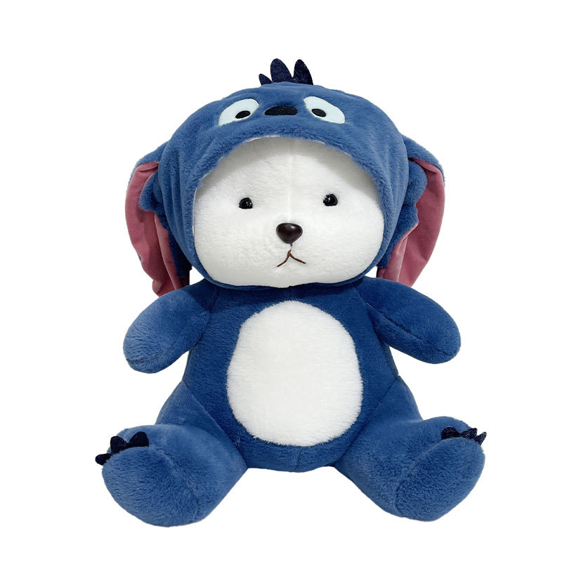 Wholesale of scissors machine dolls, 15-inch plush toys, cartoon wedding throwing dolls, throw pillows, finished leather cases details Picture