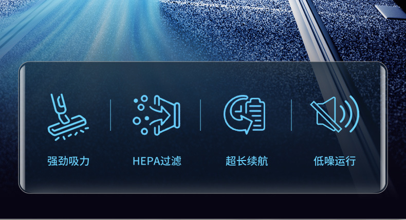 Mini car vacuum cleaner, car and home dual-purpose wireless vacuum cleaner, high-power car dust collector, portable storage pic 2