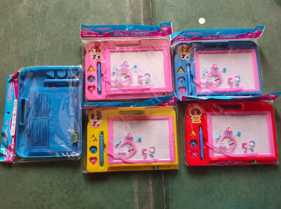 跨境儿童白板写画板手写板带磁性纽扣可写可擦可吸画写白板碰性板详情5