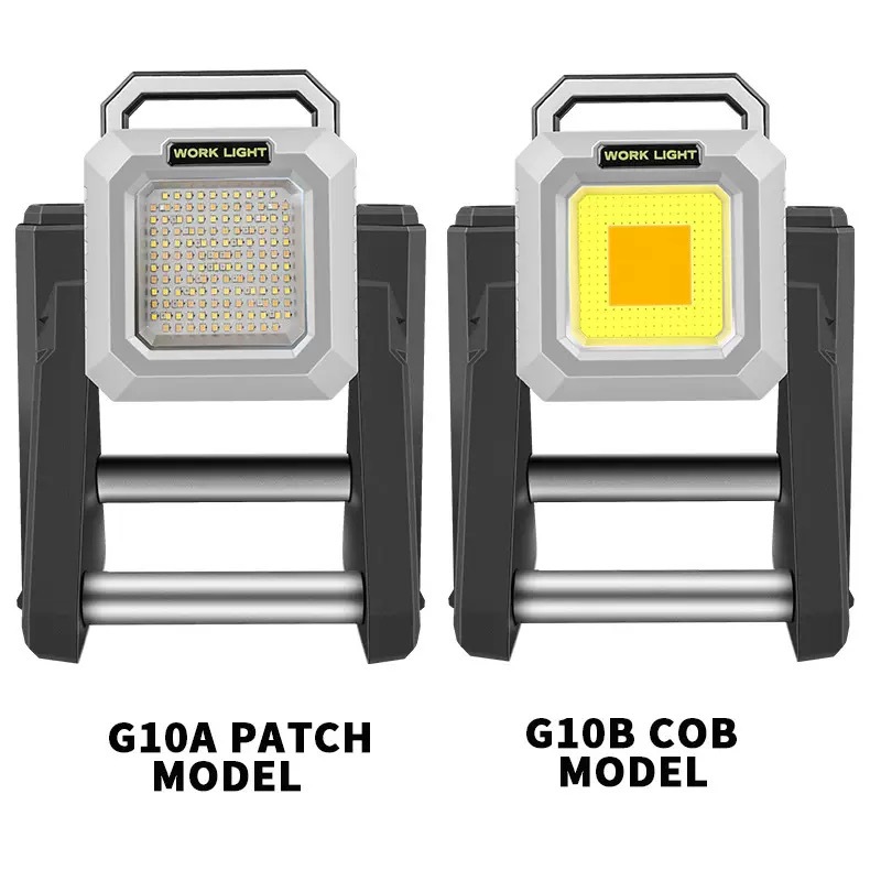 COB high-intensity work light, 360-degree folding outdoor light, multi-functional portable rechargeable projector, hand-held searchlight details Picture