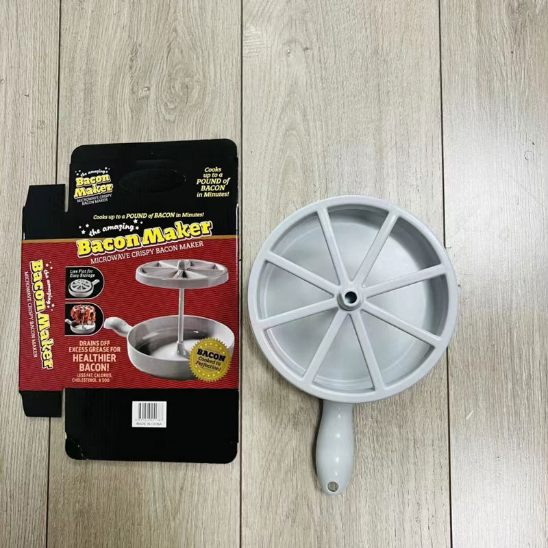 New cross-border barbecue rack, pork belly and bacon baking rack, microwave breakfast cookware, microwave bacon rack pic 11