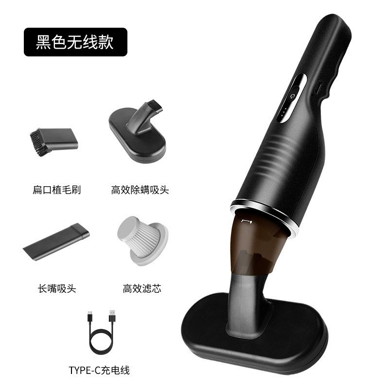 Household car vacuum cleaner, handheld high suction power mite removal integrated handheld rechargeable wireless vacuum cleaner details Picture