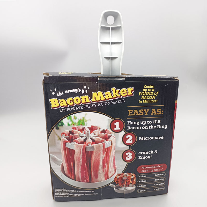 New cross-border barbecue rack, pork belly and bacon baking rack, microwave breakfast cookware, microwave bacon rack pic 6
