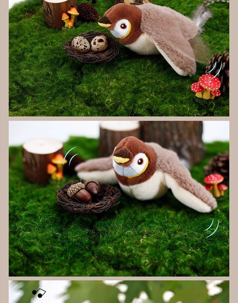 Best-selling electric shaking bird cat toy, sparrow chirping simulation toy, cat play for self-entertainment, cat teasing stick pic 14