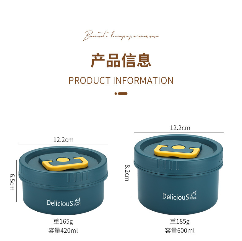 304 stainless steel Japanese-style bento box, insulated lunch box, compartments, special for office workers with LIDS, student portable small lunch box pic 6