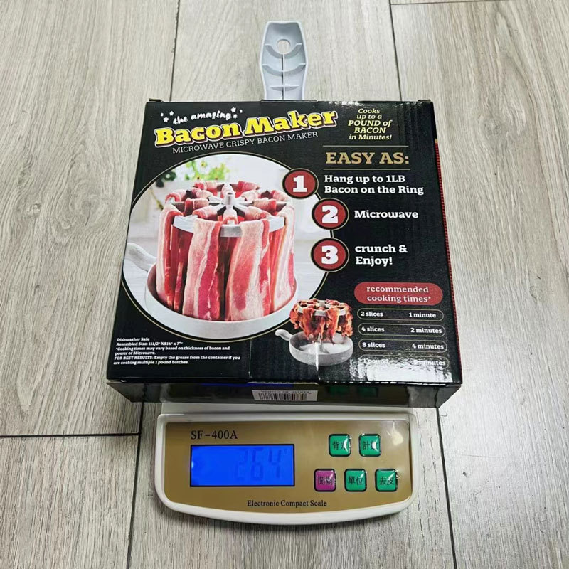 New cross-border barbecue rack, pork belly and bacon baking rack, microwave breakfast cookware, microwave bacon rack pic 8