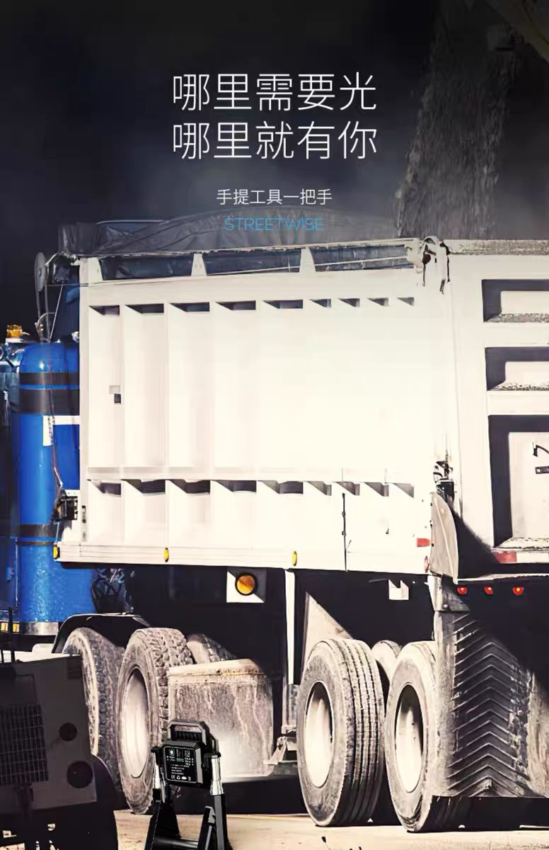 COB high-intensity work light, 360-degree folding outdoor light, multi-functional portable rechargeable projector, hand-held searchlight pic 6