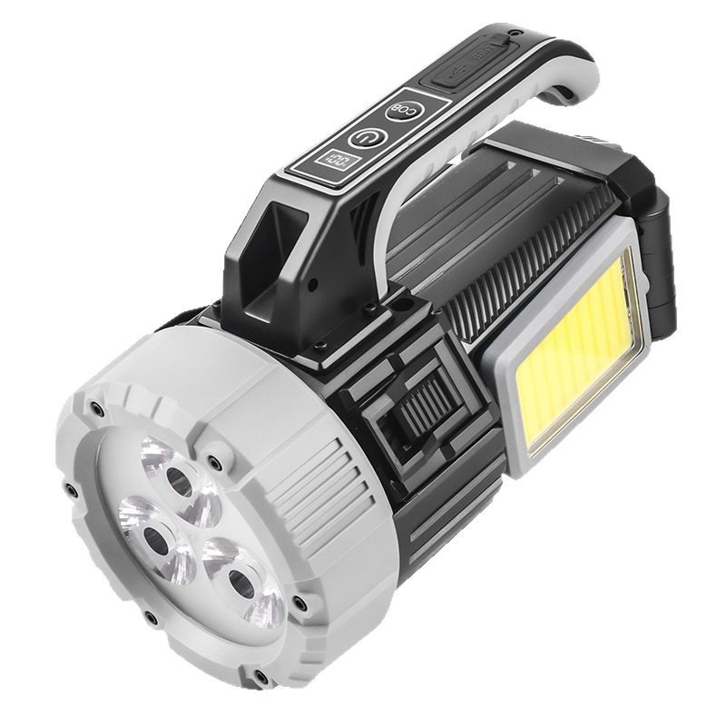 New high-intensity pull-out hand-held patrol searchlight, outdoor long-range led charging long-lasting camping hand-held light Application Scenario