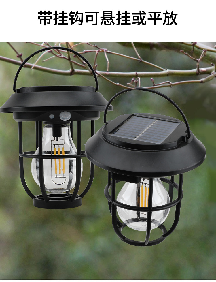 Solar camping lights, wall-mounted ambient lights, outdoor solar garden lights pic 7