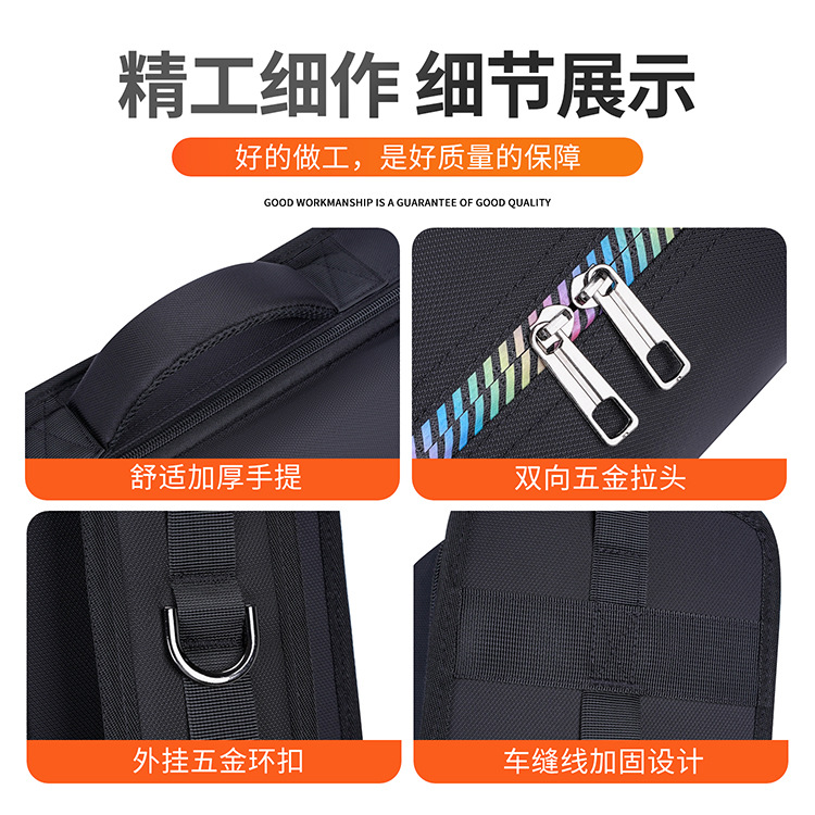 台球杆包防水牛津布1/2九球8孔台球装配收纳包斯洛克台球杆包详情9