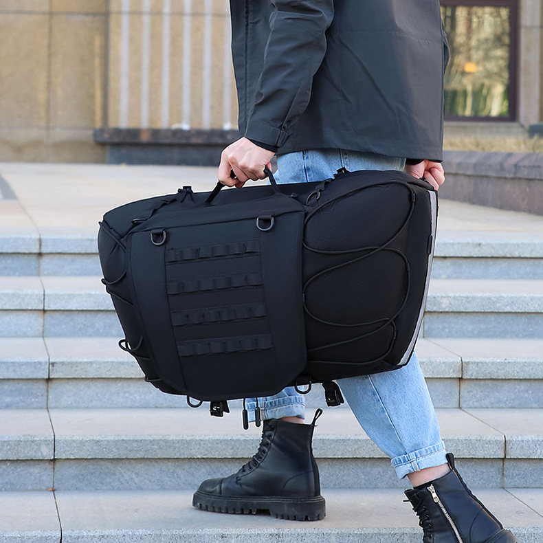 长途摩旅/城市通勤扩展摩托车尾包摩旅大容量后座包加厚骑行包详情7