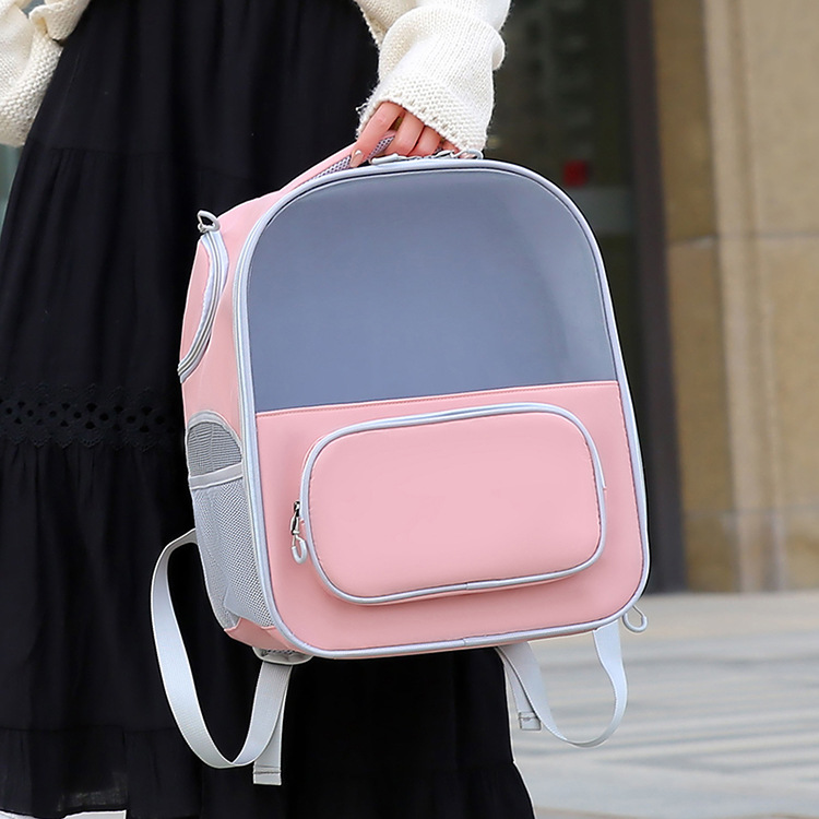 Pet space bag, dog breathable, cat bag, large-capacity transparent backpack pic 14