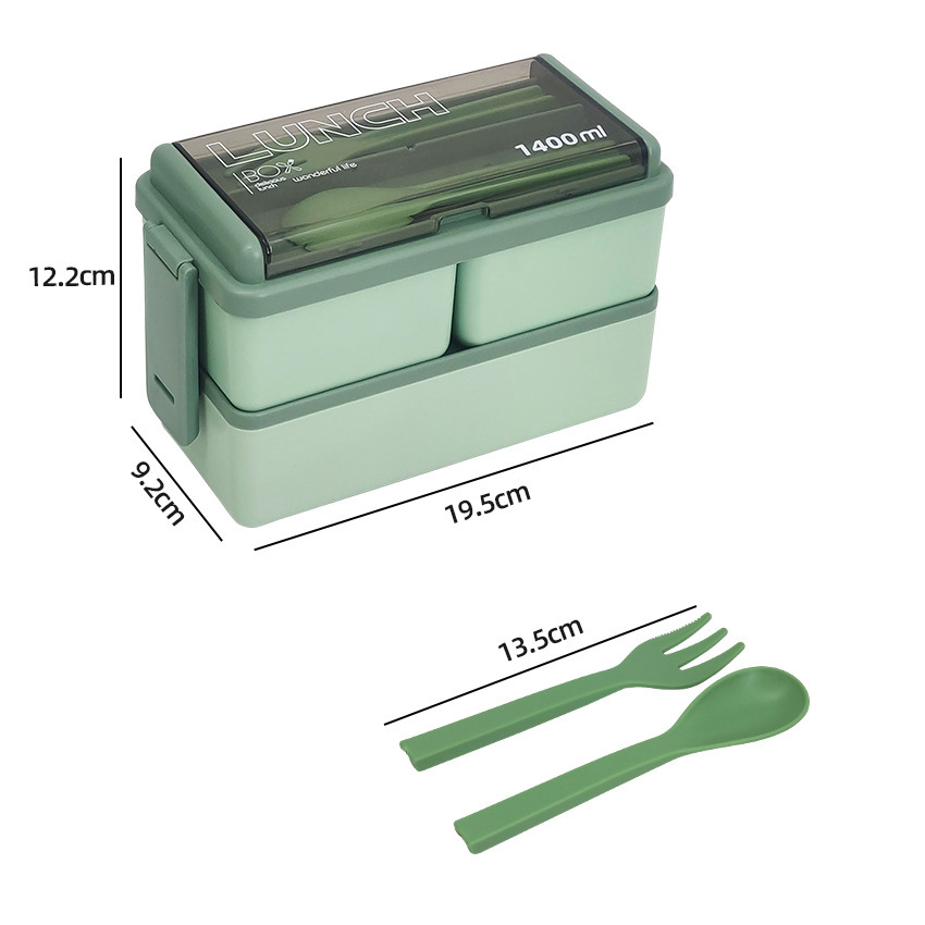 The double-layer plastic lunch box can be heated in a microwave oven Application Scenario