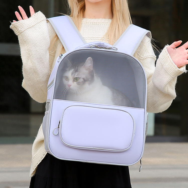 Pet space bag, dog breathable, cat bag, large-capacity transparent backpack pic 28