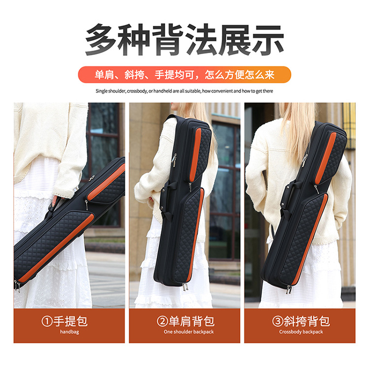 美式手提台球杆包杆包7孔台球杆背包1/2九球杆包杆多功能台球杆袋详情12