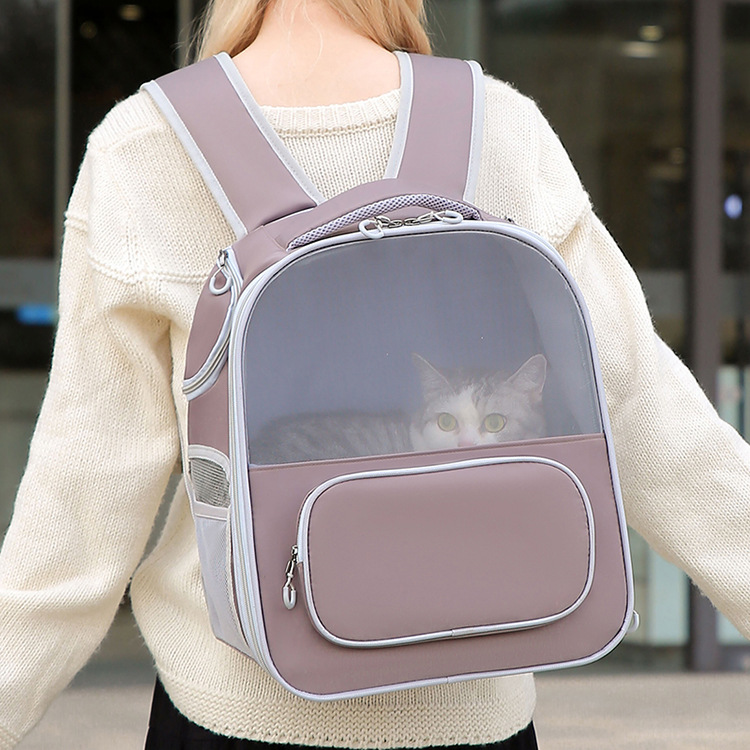 Pet space bag, dog breathable, cat bag, large-capacity transparent backpack pic 22