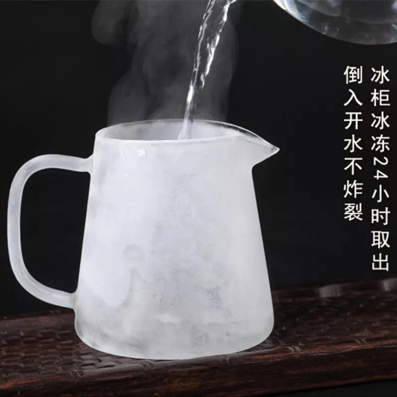 Factory wholesale thickened heat-resistant glass fair cups, transparent tea dispensers, large tea sea and tea ceremony accessories, customized LOGO details Picture