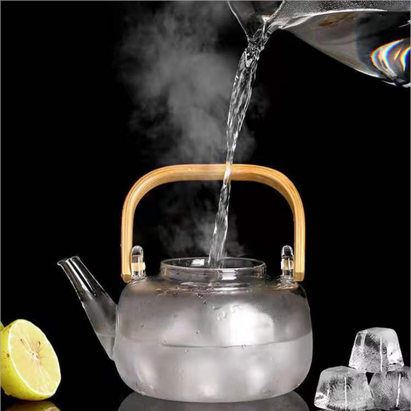 Wholesale custom handle teapots, high borosilicate heat-resistant glass filter teapots, electric ceramic stove tea brewers, Japanese-style thickened Application Scenario