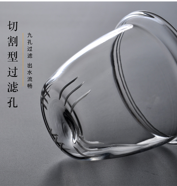 Wholesale heat-resistant glass quick guest cups, travel kung fu tea sets, one pot and two cups, portable tea brewing cups, one-piece consignment pic 11
