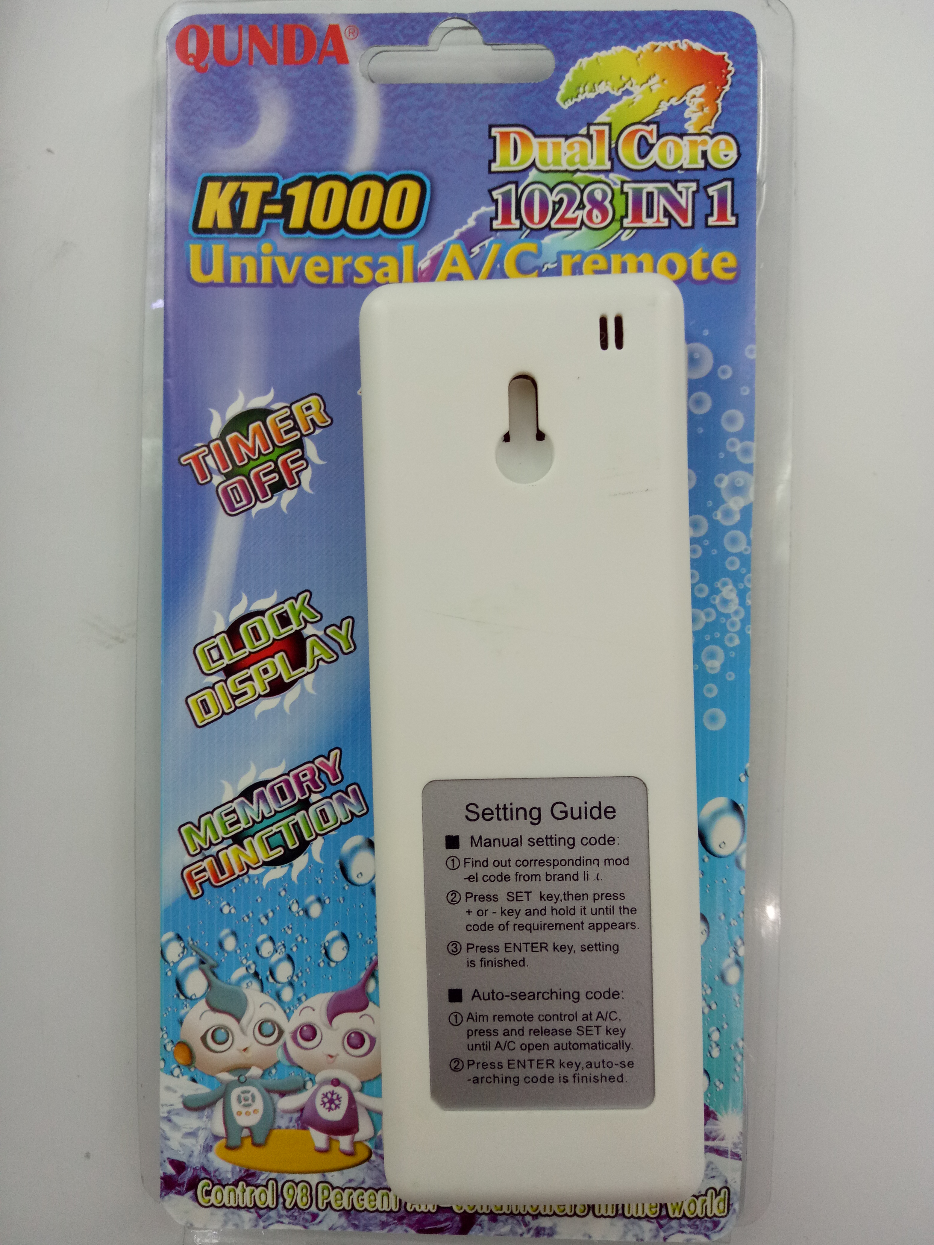 The best-selling universal air conditioner remote control KT-1000 is sold directly by the manufacturer details Picture