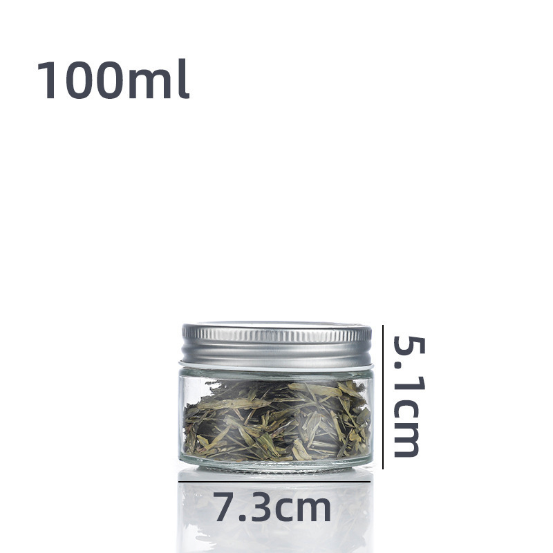 Glass pickles bottle, round sealed bottle, household sealed jar, tea jar, grain and cereal storage jar manufacturer wholesale Item Picture