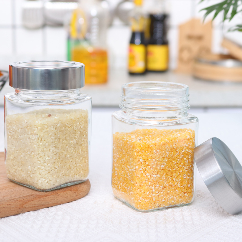 Household grain and food glass sealed storage jars, storage bottles, food storage cans, direct supply from the manufacturer pic 3