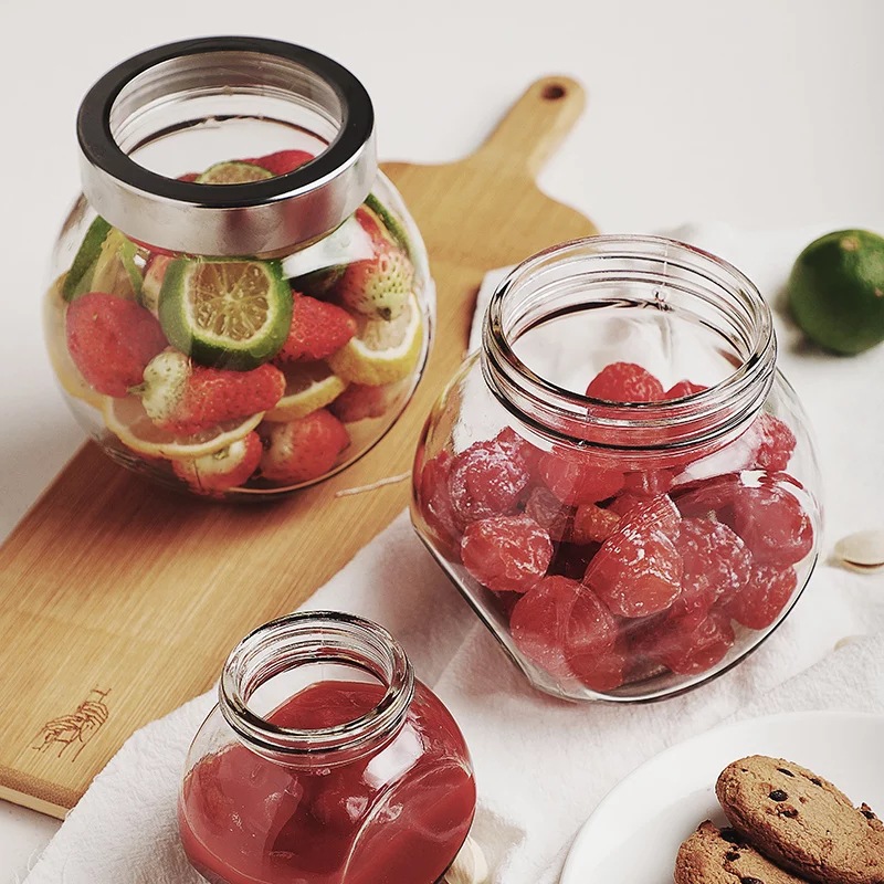 现货销售50ml180ml380ml480ml扁古酱菜瓶蜂蜜瓶辣椒酱瓶罐头瓶