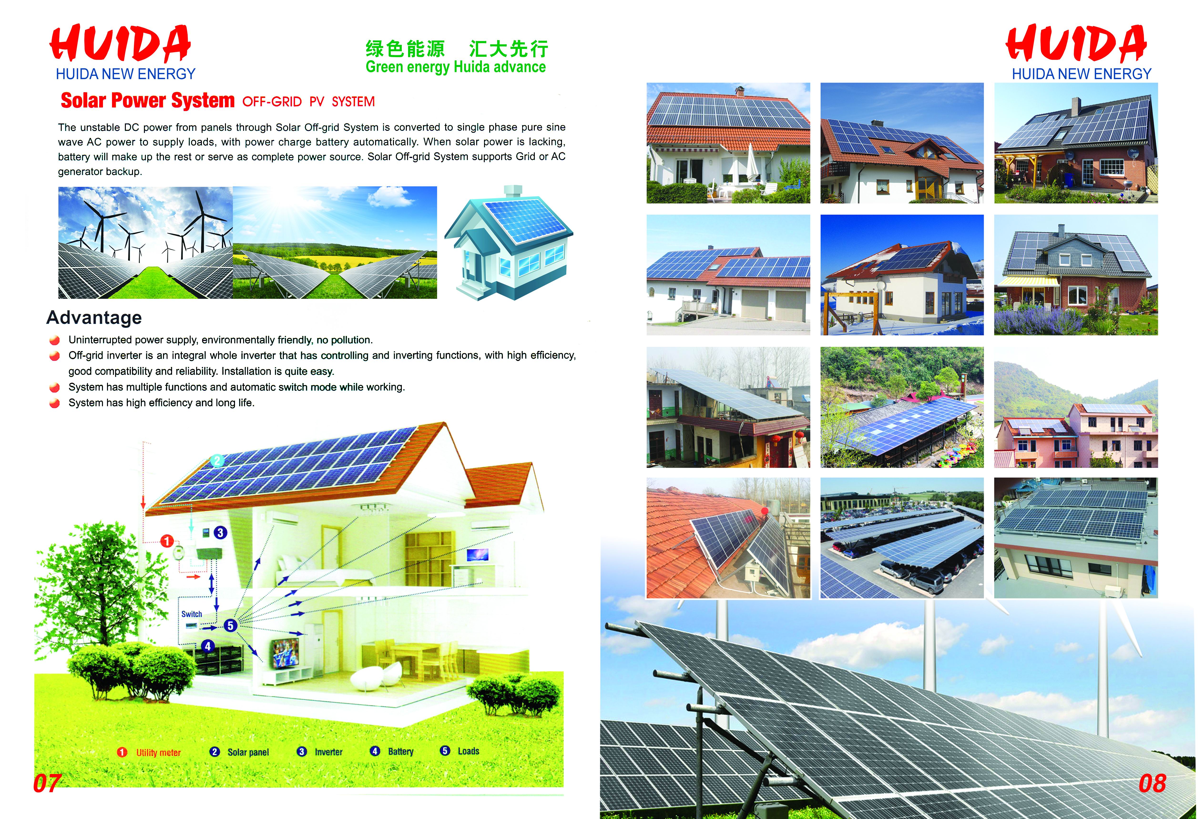 100W多晶太阳能电池板 光伏发电板 太阳能板 太阳能组件详情5