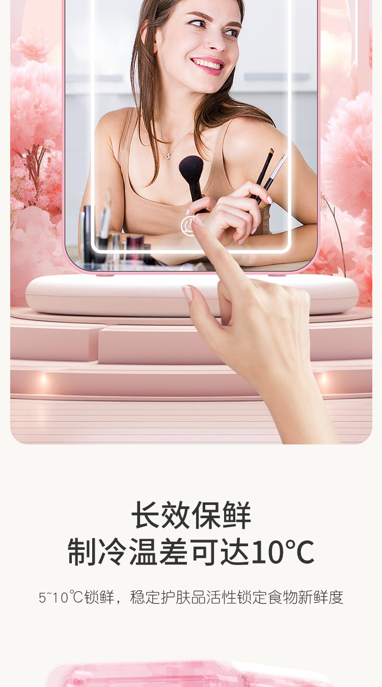 5L mini dormitory refrigerator, beauty refrigerator, portable small refrigerator, dual-purpose car and household refrigerator pic 7