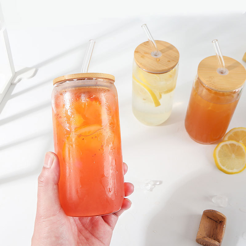 High borosilicate cola cups, cold drink cups, aluminum cans, juice drink cups, household glass water cups, office tea brewing cups Specification image