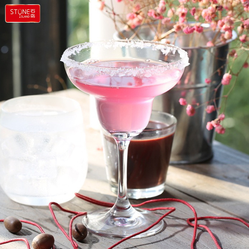 Wholesale crystal glass wine glasses, Martini champagne glasses, Marguerite Bar hotel triangular glasses, cocktail glasses Specification image