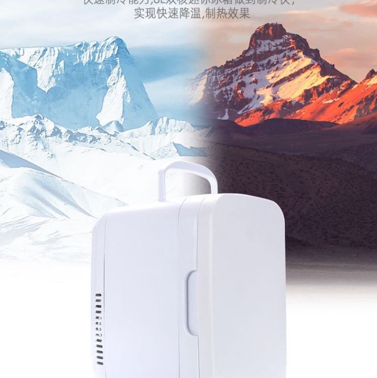 8L portable car refrigerator for both home and car use, small heating and cooling box details Picture