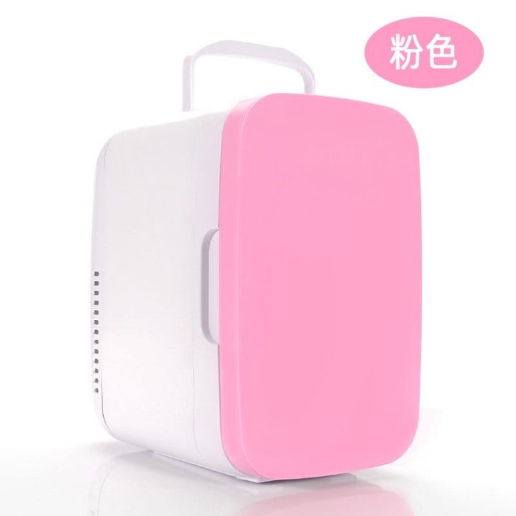 8L portable car refrigerator for both home and car use, small heating and cooling box